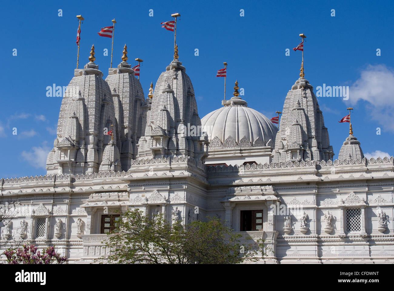 Shri Swaminarayan Mandir, Hindu-Tempel in Neasden, London, England, Vereinigtes Königreich, Europa Stockfoto