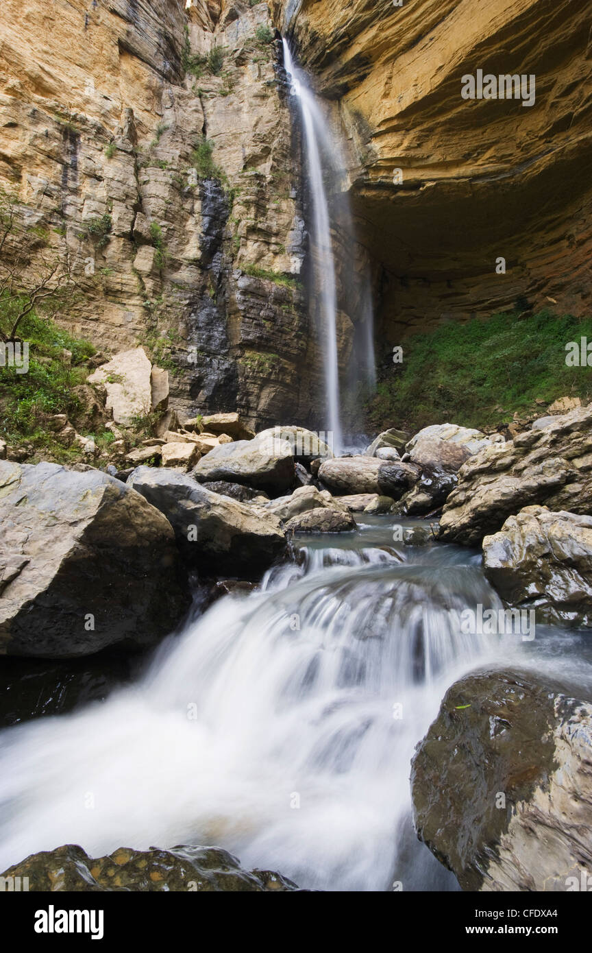 El Hayal Wasserfall, Santa Sofia, in der Nähe von Villa de Leyva, Kolumbien, Südamerika Stockfoto