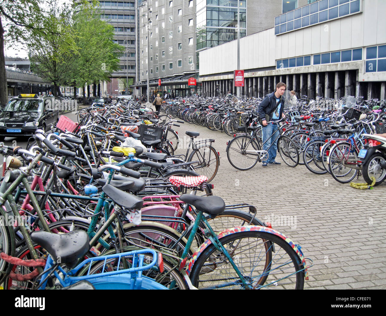 Fahrräder in Amsterdam, Niederlande Stockfoto