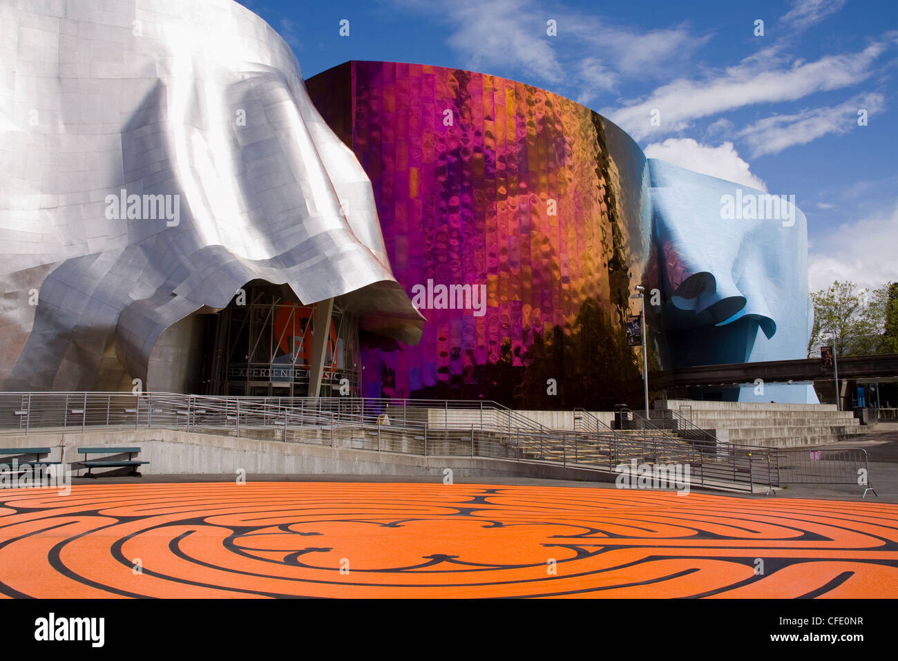 Erleben Sie Musik-Projekt am Seattle Center, Seattle, Washington State, Vereinigte Staaten von Amerika, Stockfoto