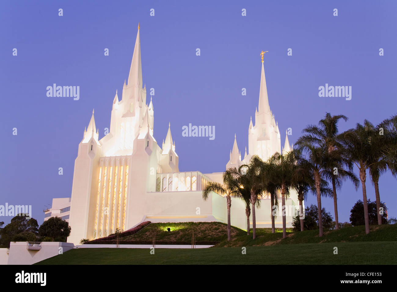 Tempel der Mormonen in La Jolla, San Diego County, Kalifornien, Vereinigte Staaten von Amerika, Stockfoto