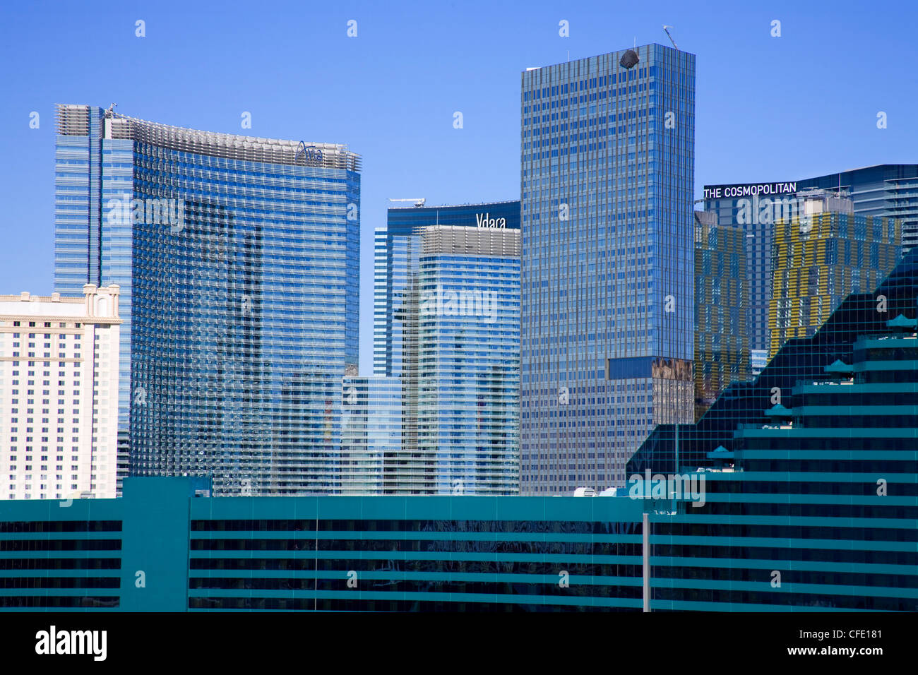 CityCenter und MGM Casino, Las Vegas, Nevada, Vereinigte Staaten von Amerika Stockfoto
