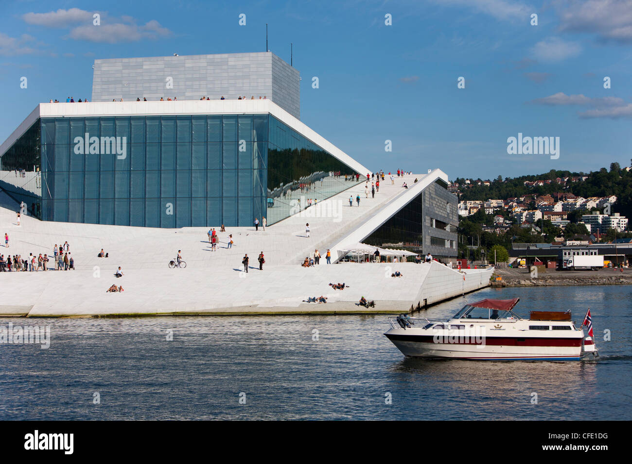 Oslo Opernhaus, Architekt Snøhetta, Oslo, Norwegen, Skandinavien, Europa Stockfoto