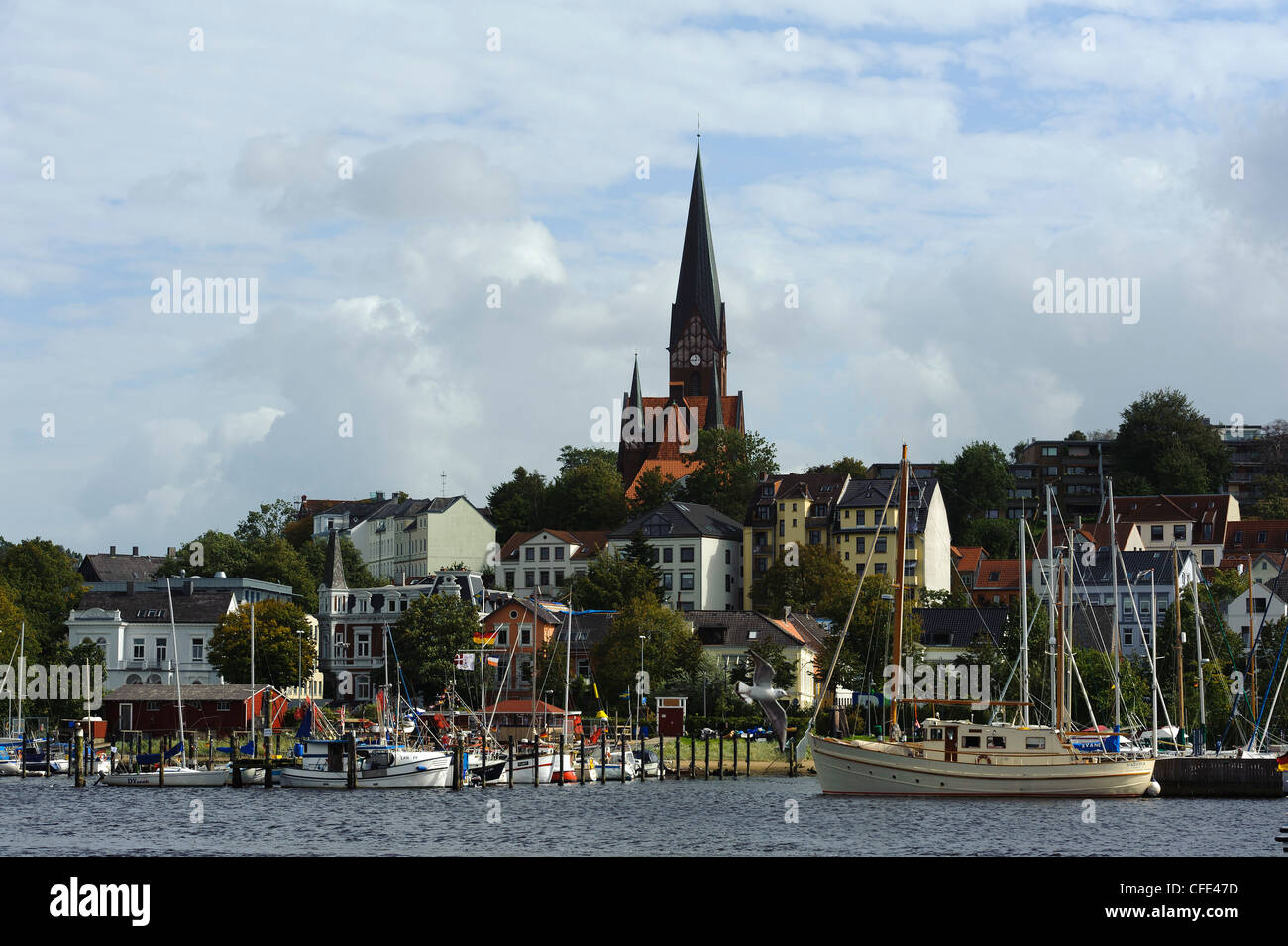 Firth von Flensburg in Flensburg, Schleswig-Holstein, Deutschland Stockfoto
