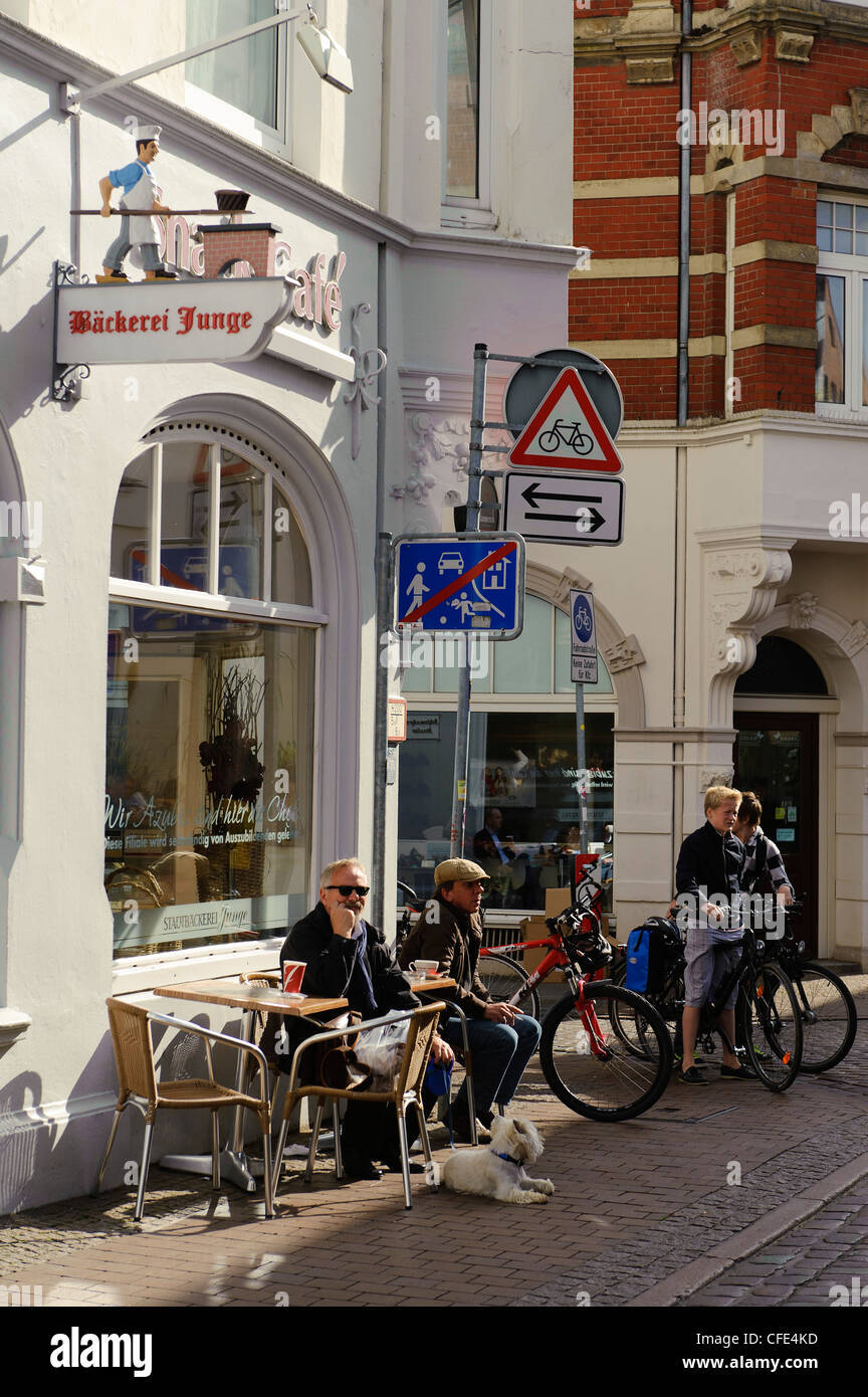 Einkaufszentrum Hüxstraße in Lübeck, Schleswig-Holstein, Deutschland Stockfoto