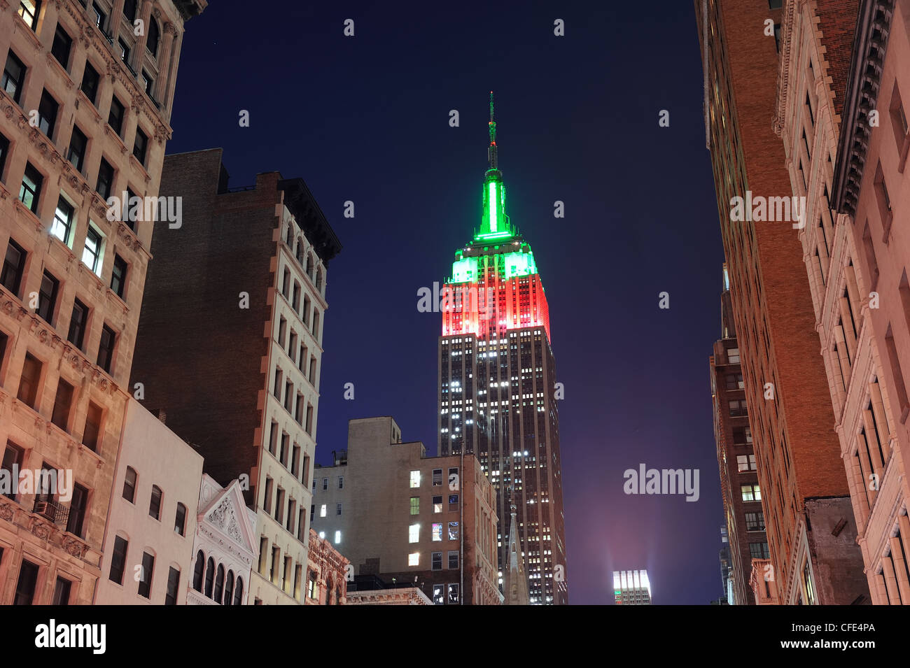 Empire State Building closeup Stockfoto