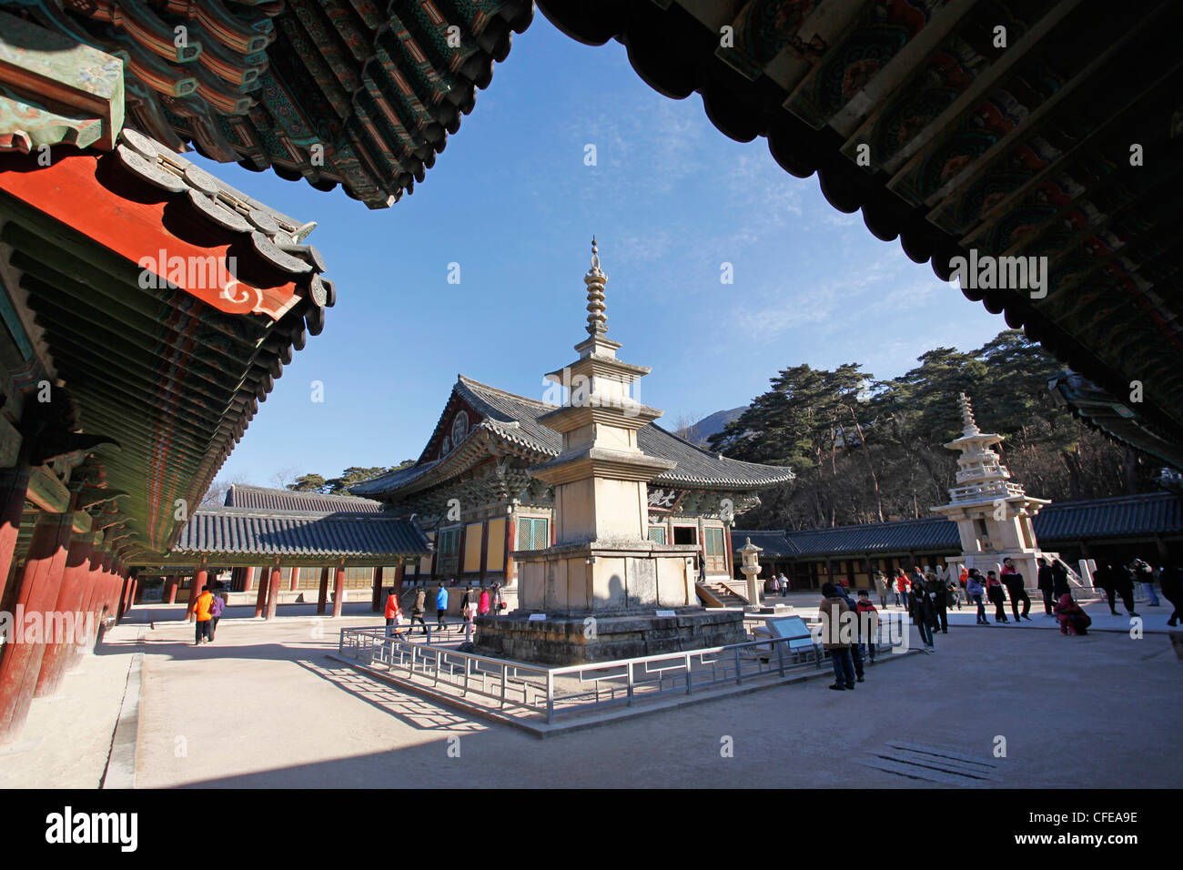 Bulguksa Tempel, Gyeongju, Südkorea Stockfoto