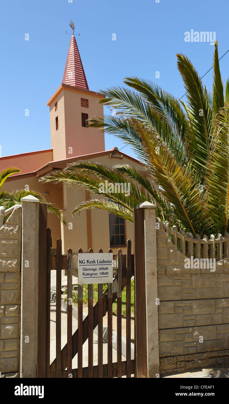 Niederländisch-reformierten Kirche in Lüderitz, Namibia Stockfoto