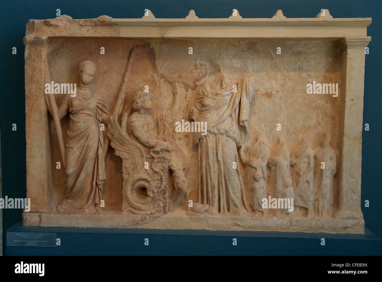 Griechenland Athen Elefsina Website Archäologiemuseum Stockfoto
