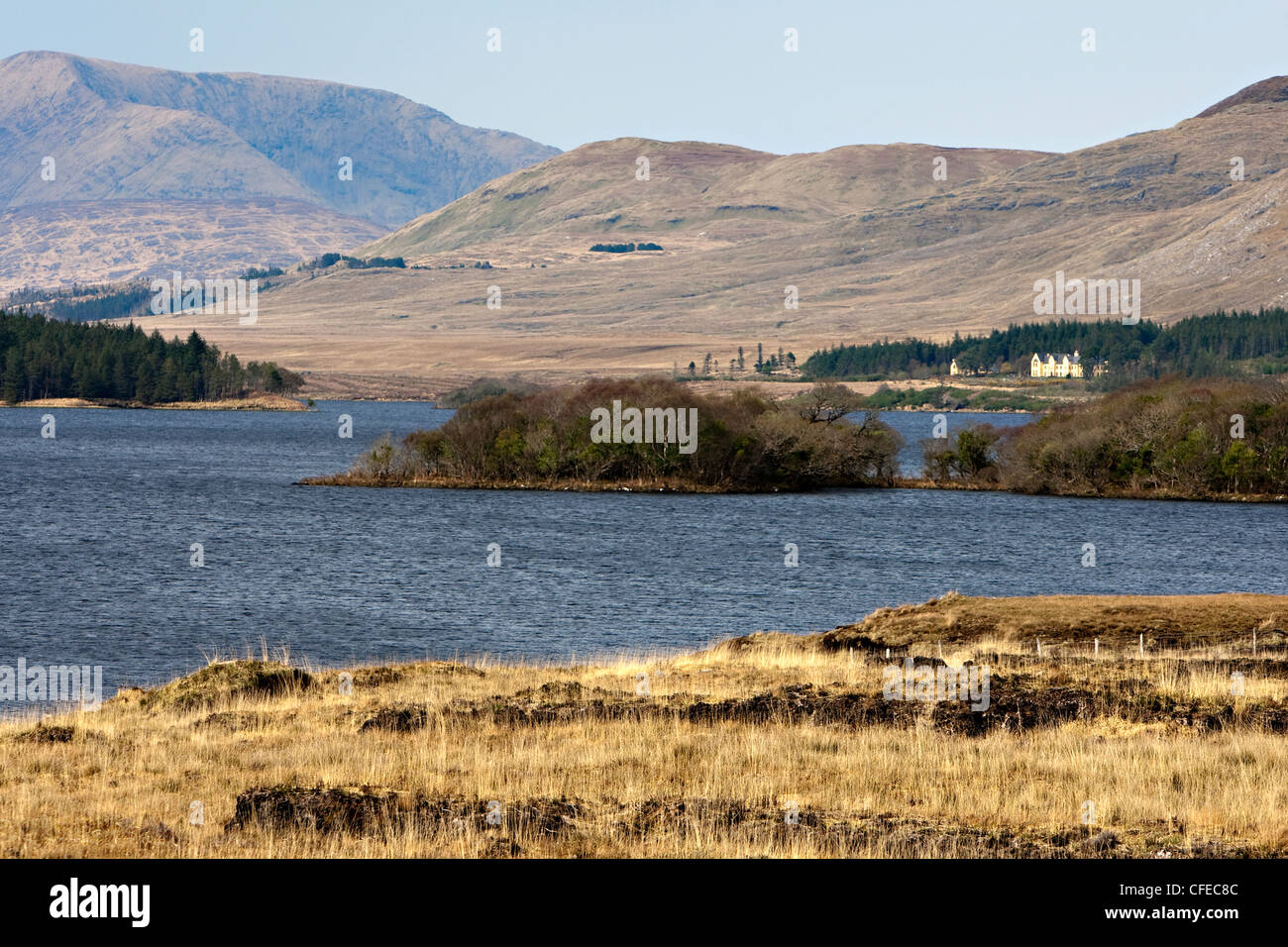 Lough Inagh, Connacht, Galway, Irland Stockfoto