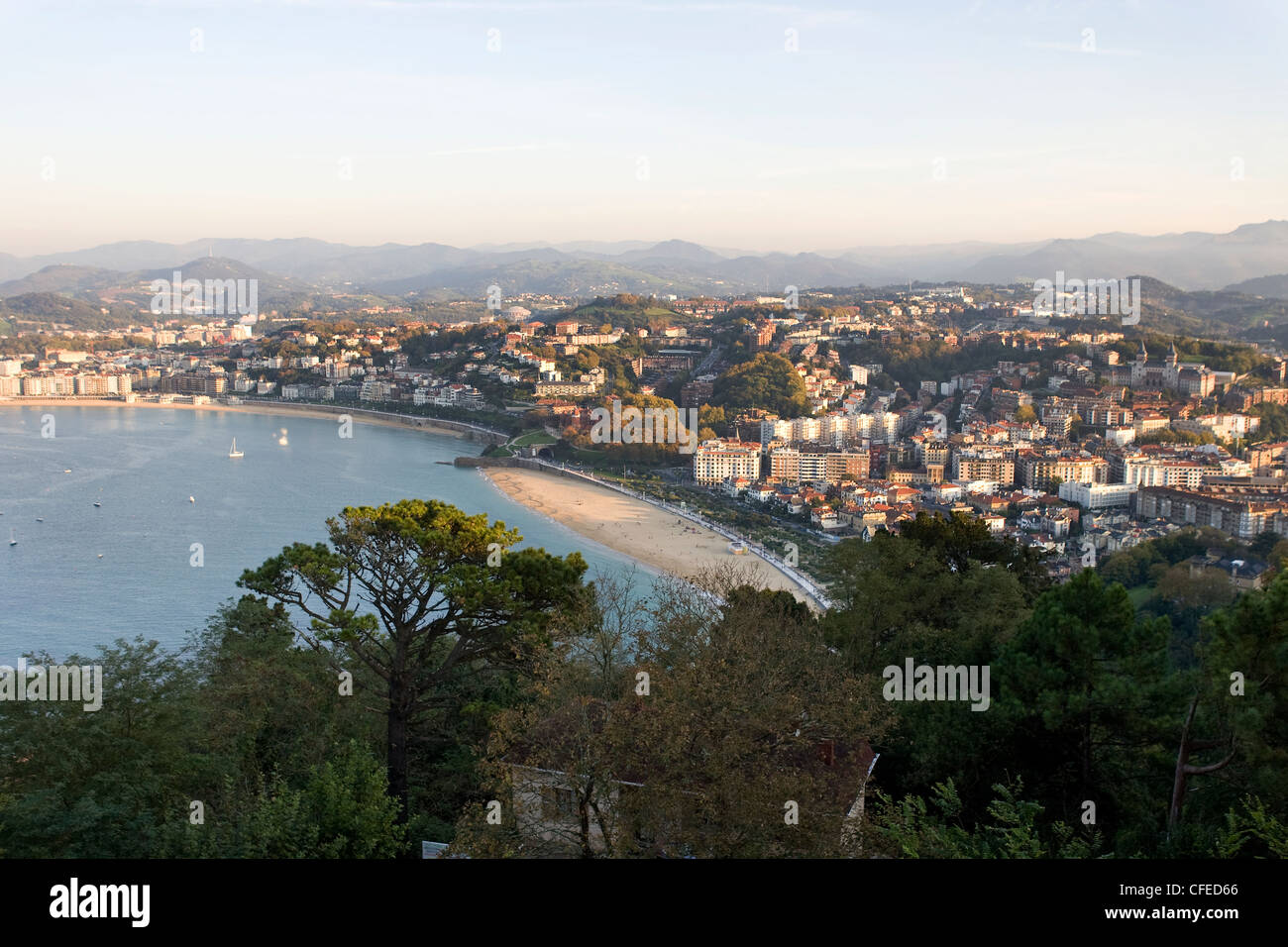 San Sebastian aus Monte Igeldo, Baskenland, Spanien Stockfotografie Alamy