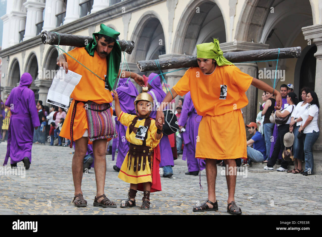 Traditionen in Guatemala zu Ostern "Heilige Woche" Stockfoto