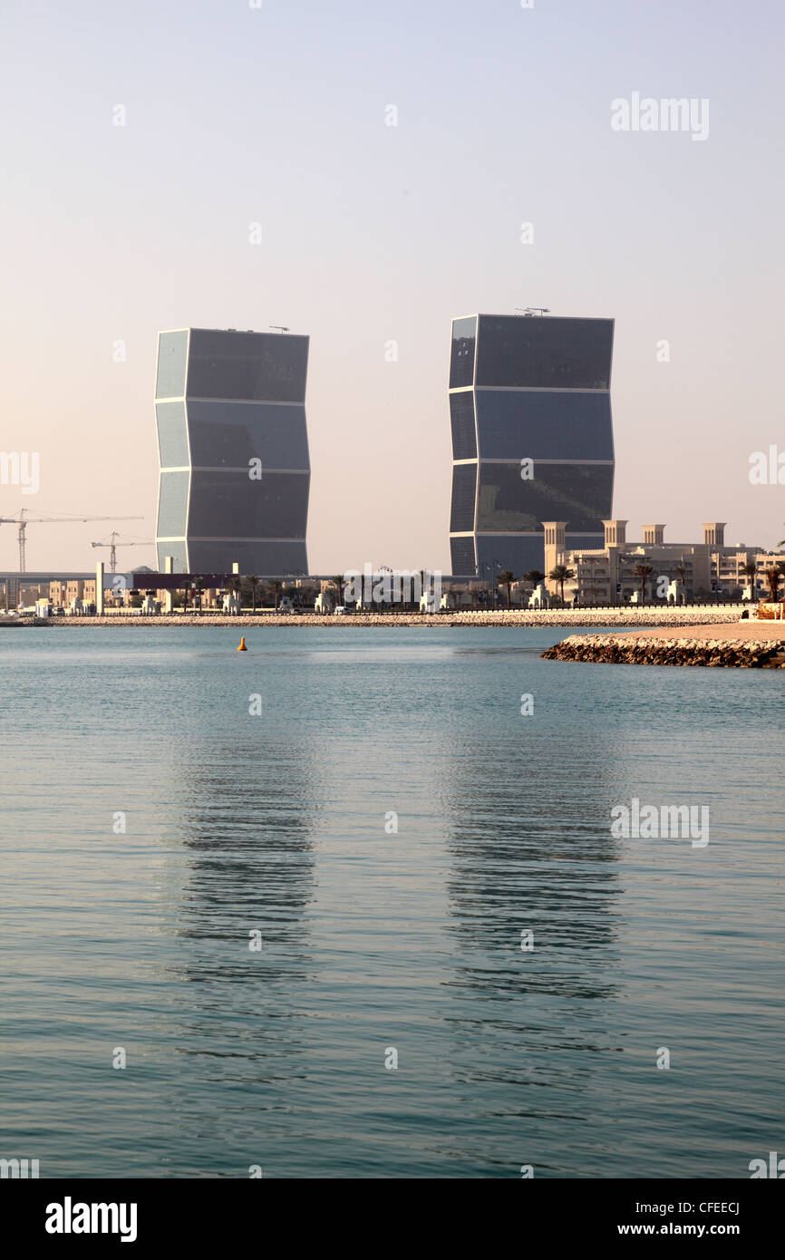 Zig Zag Türme an der West Bay Lagune in Doha, Katar Stockfoto