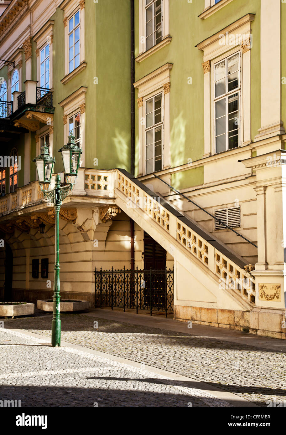 Seitenstraße in der Altstadt von Prag, Tschechische Republik Stockfoto