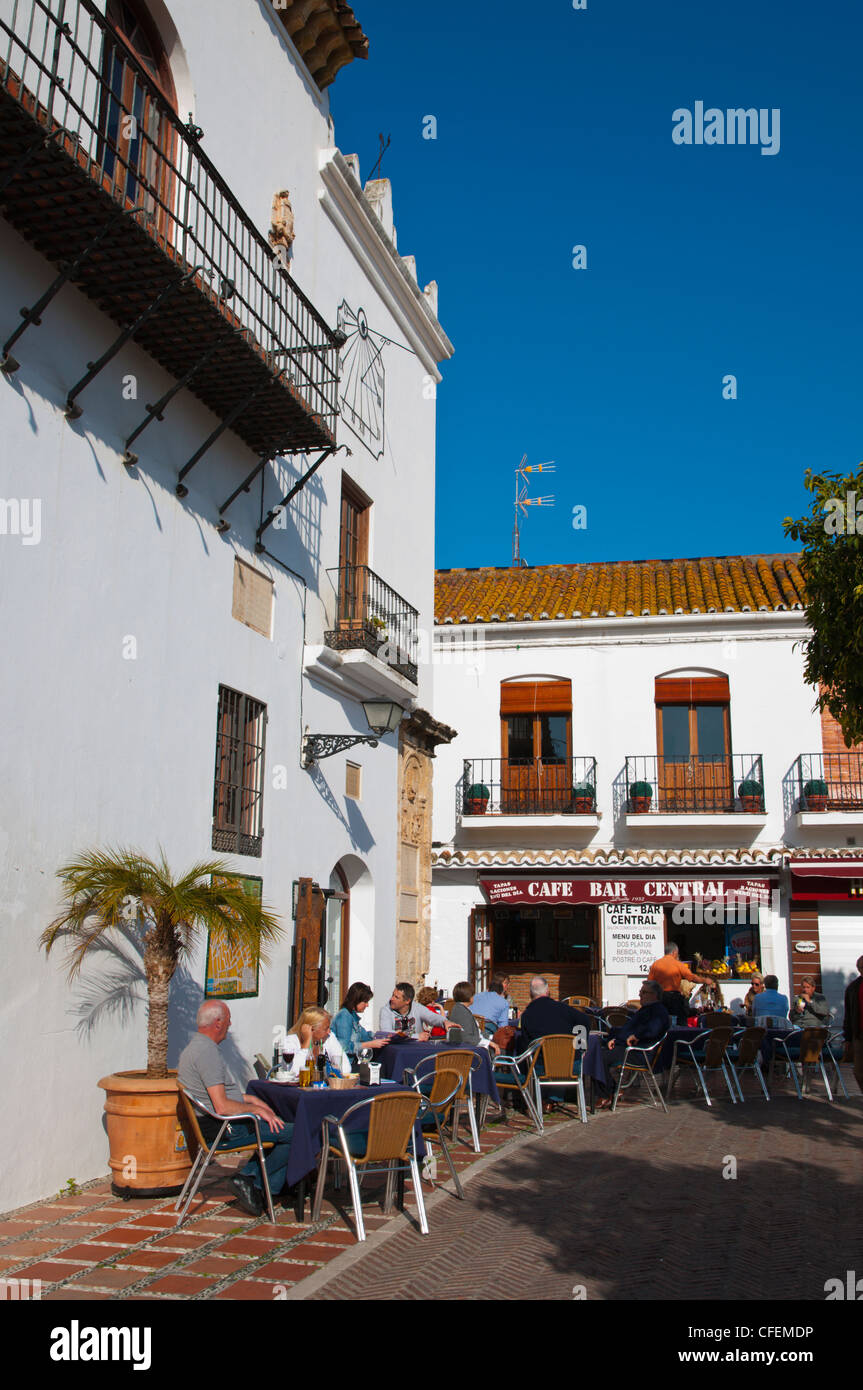 Plaza de Los Naranjos Quadrat Altstadt Marbella-Andalusien-Spanien-Europa Stockfoto