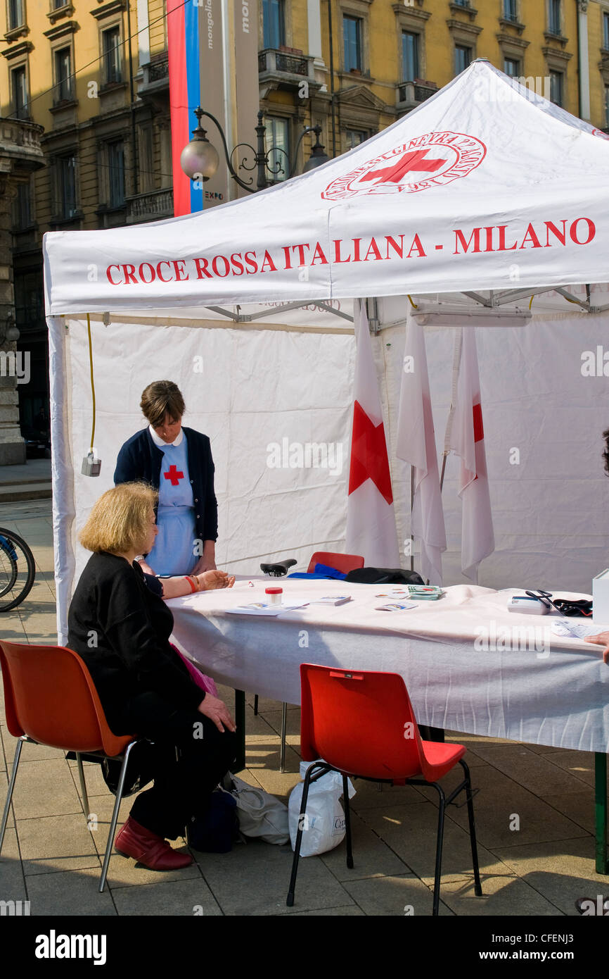 Tag der Niere, des italienischen Roten Kreuzes, Mailand, Italien Stockfoto
