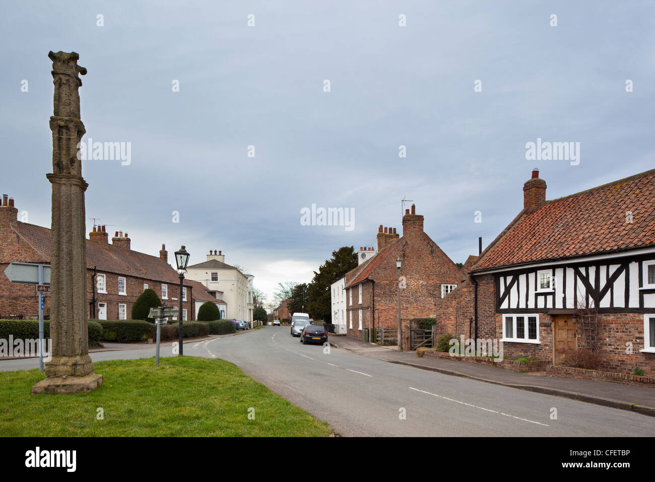 Commissioner Dorf, ehemalige römische Garnison Stadt Isurium Brigantium eine größere Siedlung für die Briganten Stamm North Yorkshire Stockfoto