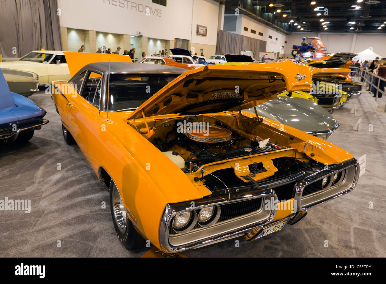 HOUSTON - Januar 2012: Eine klassische 1970 Super Bee auf die Houston International Auto Show am 28. Januar 2012 in Houston, Texas. Stockfoto