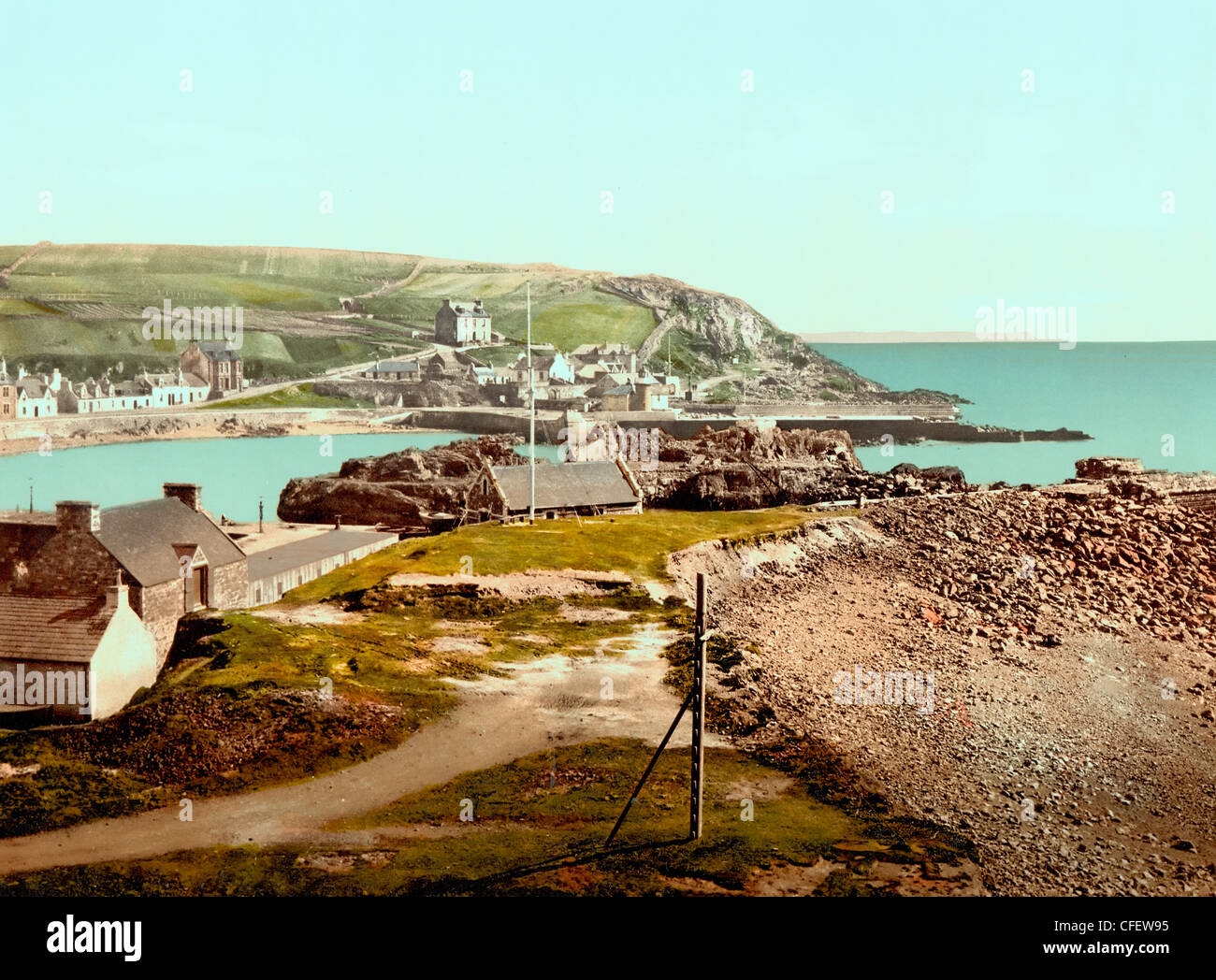 Port-Patrick aus dem Westen, Schottland, um 1900 Stockfoto