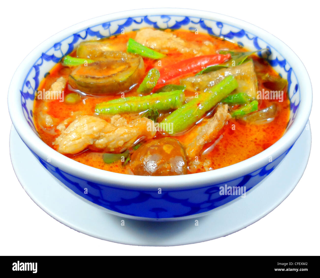 Kang-Pad (rotes Thaicurry) Stockfoto