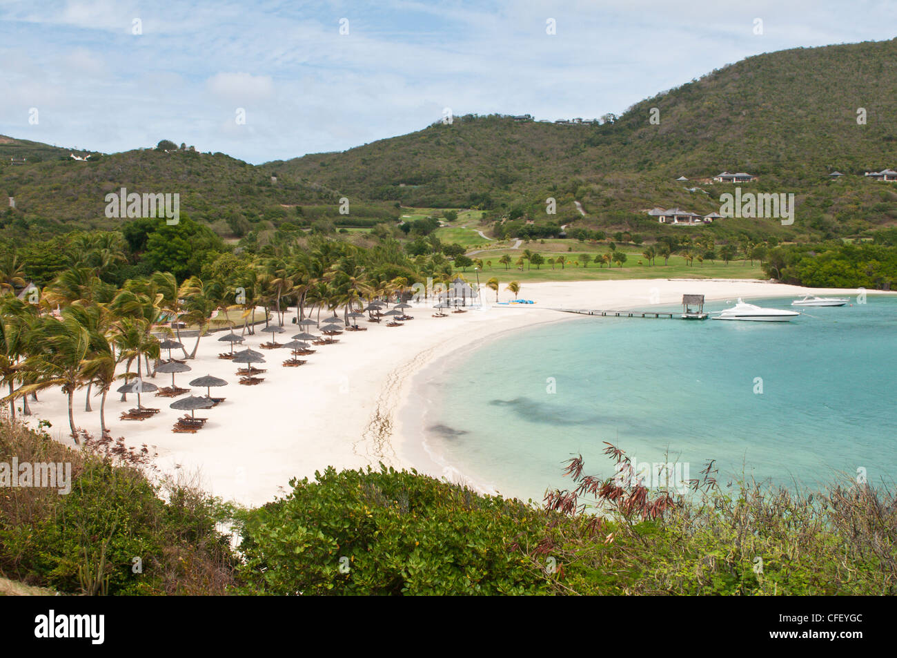 Canouan Resort at Carenage Bay, Canouan Island, St. Vincent und die Grenadinen, Windward-Inseln, West Indies, Caribbean Stockfoto