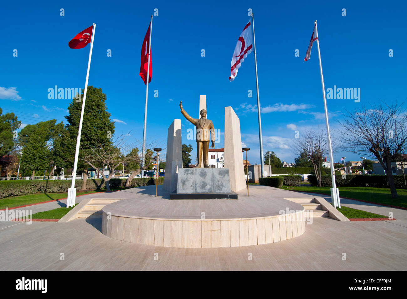 Atatürk-Denkmal, türkischen Teil von Zypern, Europa Stockfoto