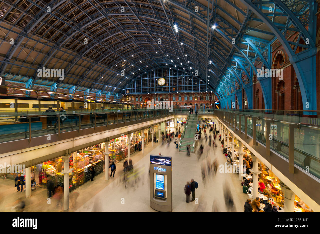Bahnhof St. Pancras, London, England, Vereinigtes Königreich, Europa Stockfoto