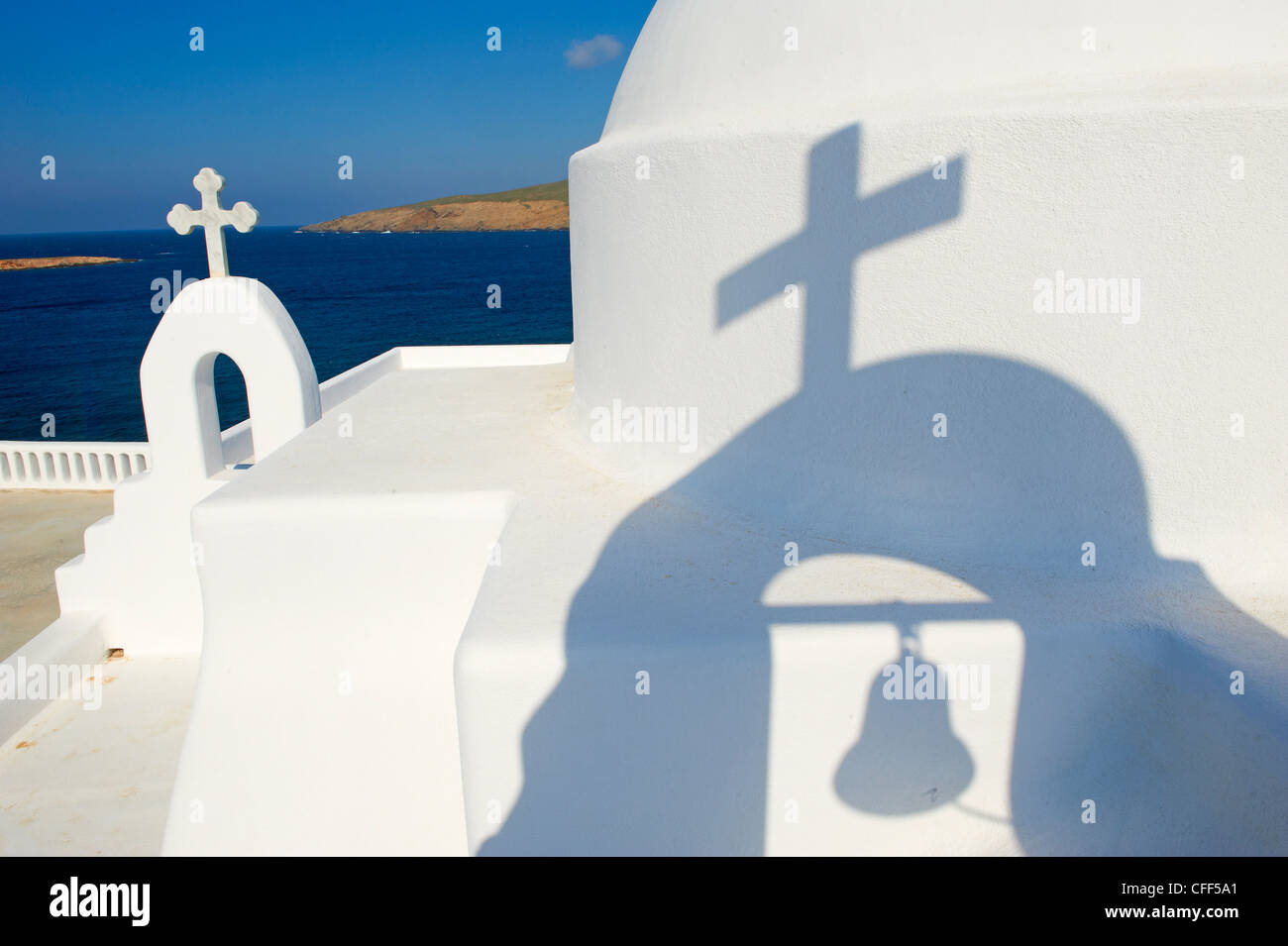 Kapelle Agios Sostis, Bucht von Panormos, Mykonos Island, Cyclades, griechische Inseln, Griechenland, Europa Stockfoto