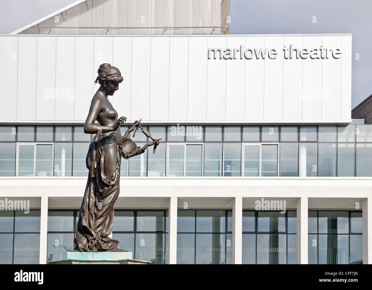 Marlowe Theater Canterbury UK Christopher Marlowe Denkmal Stockfoto