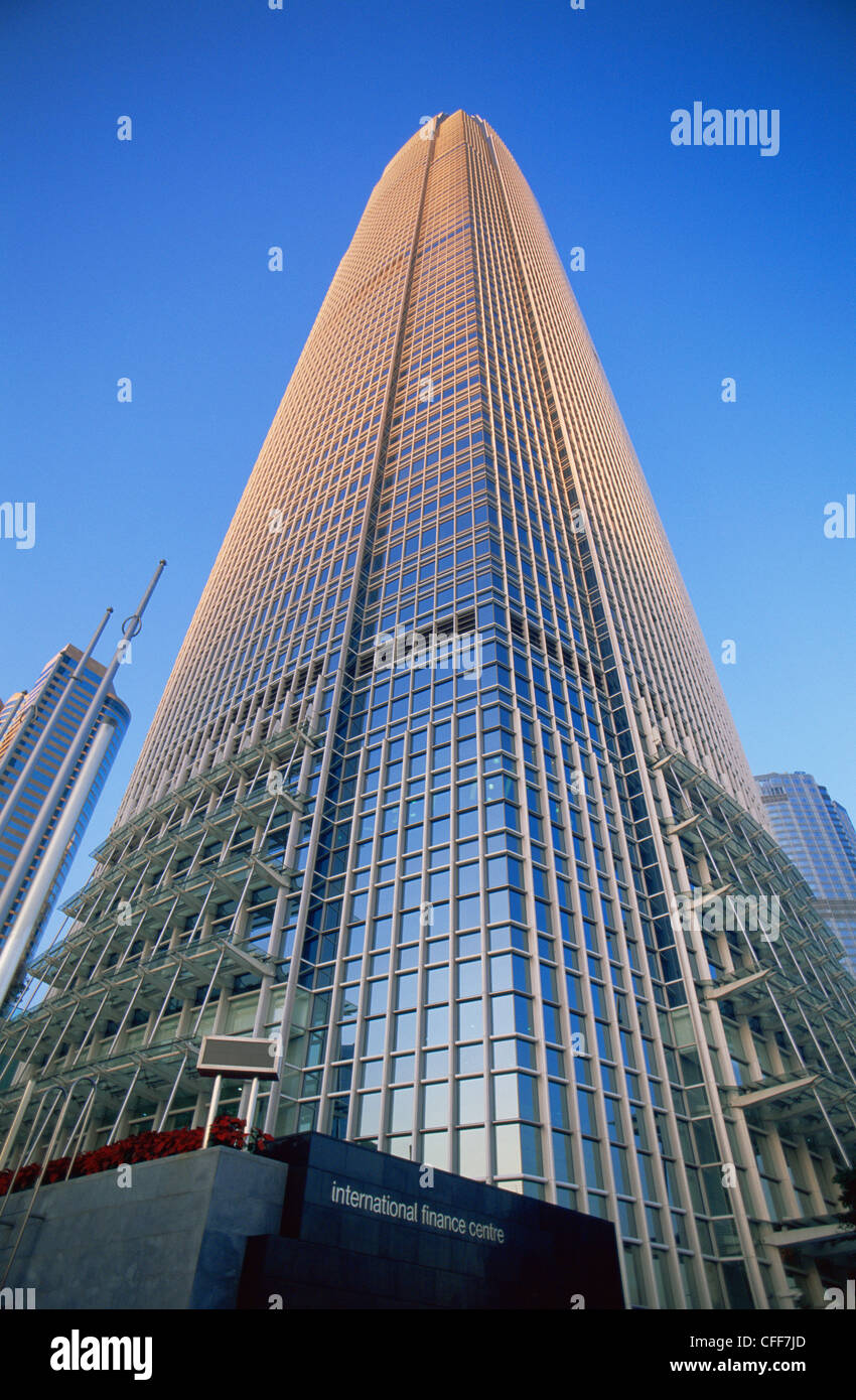 China, Hongkong, Central, IFC International Finance Center Gebäude Stockfoto