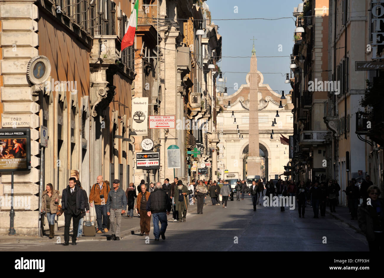 Italien, Rom, Via del Corso Stockfoto