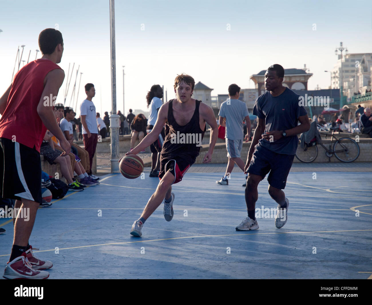Basketball in Brighton Stockfoto