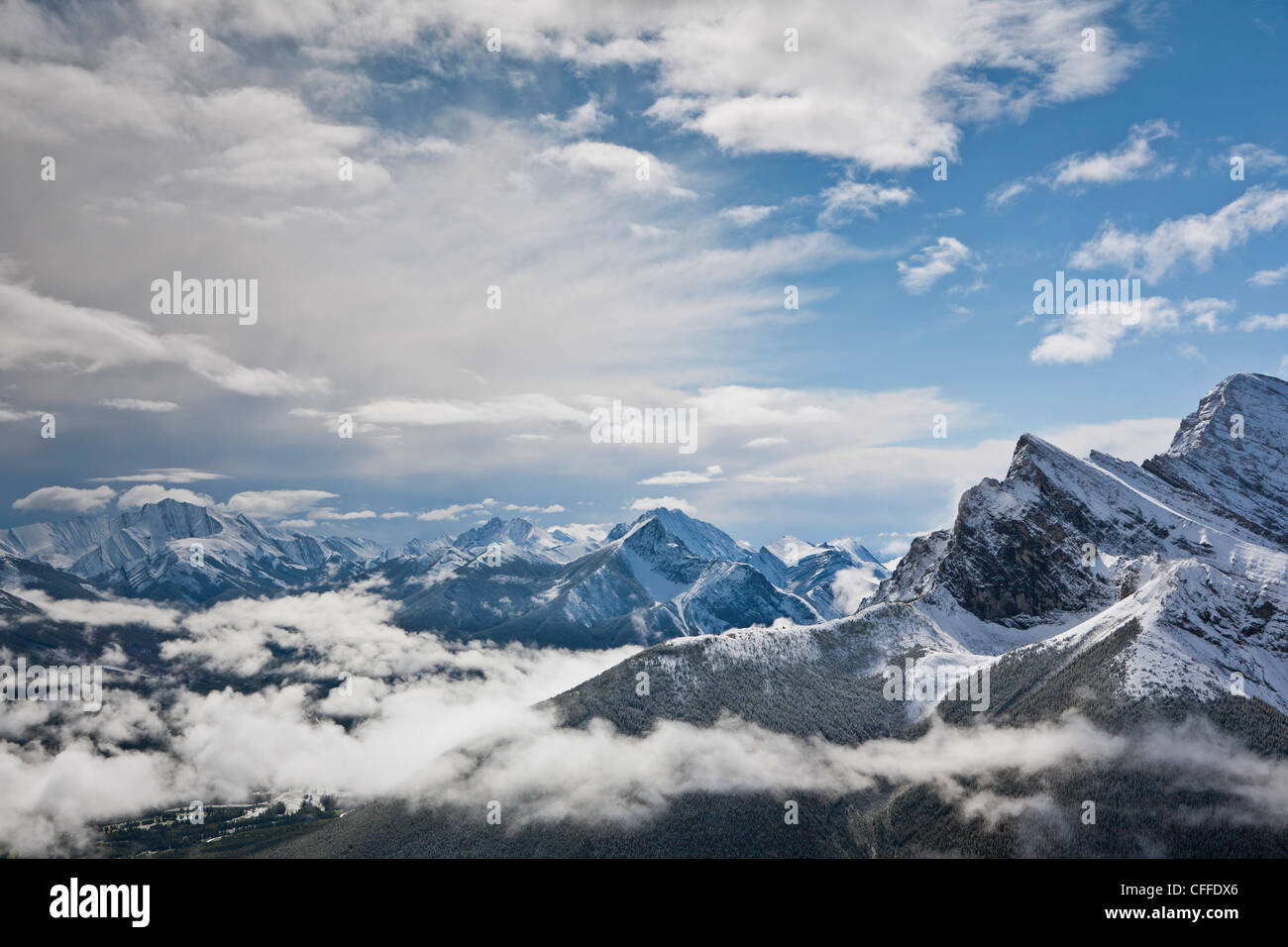 Ein Blick auf Kananaskis Country, Alberta, Kanada. Stockfoto