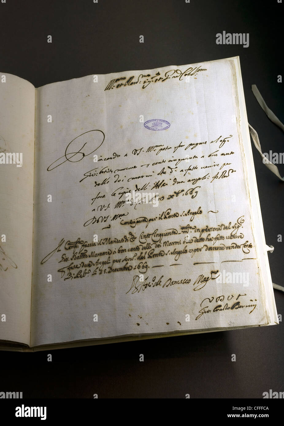 Ausstellung "Lux in Arcana - des Vatikanischen Geheimarchivs offenbart". Kapitolinischen Museen, Rom, Latium, Italien Stockfoto