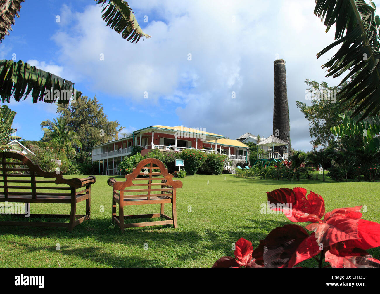 Hotel in Rawlins Plantation in St. Kitts Stockfoto