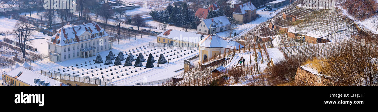 Radebeul Schloss Wackerbarth Winter - Radebeul Schloss Wackerbarth Winter 02 Stockfoto