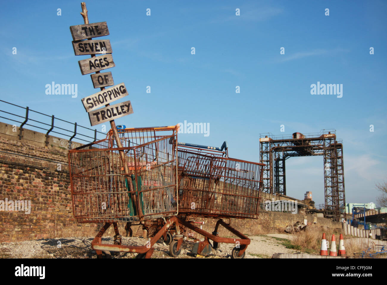 Creekside ist ein Umweltzentrum mit speziell dafür gebauten Anlagen. Stockfoto