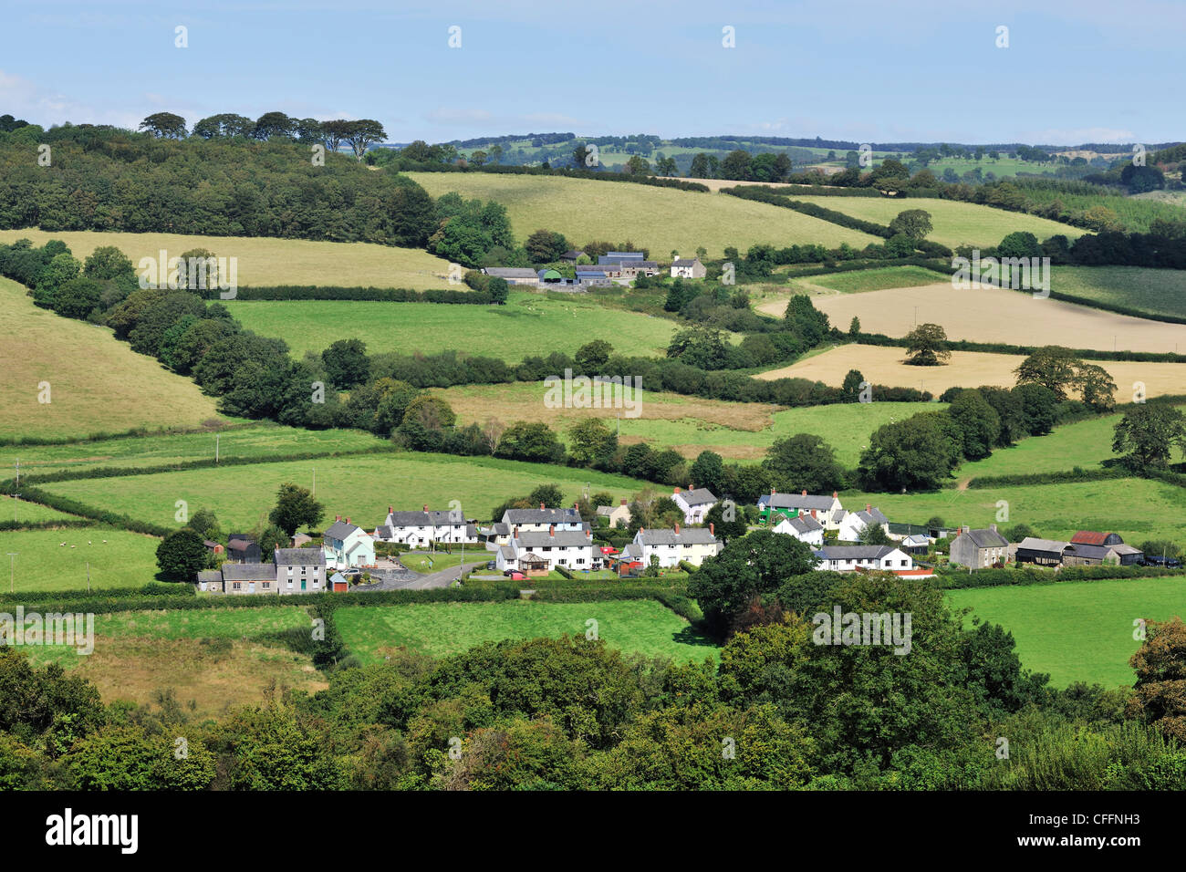 Brechfa Dorf, walisische Landschaft Stockfoto