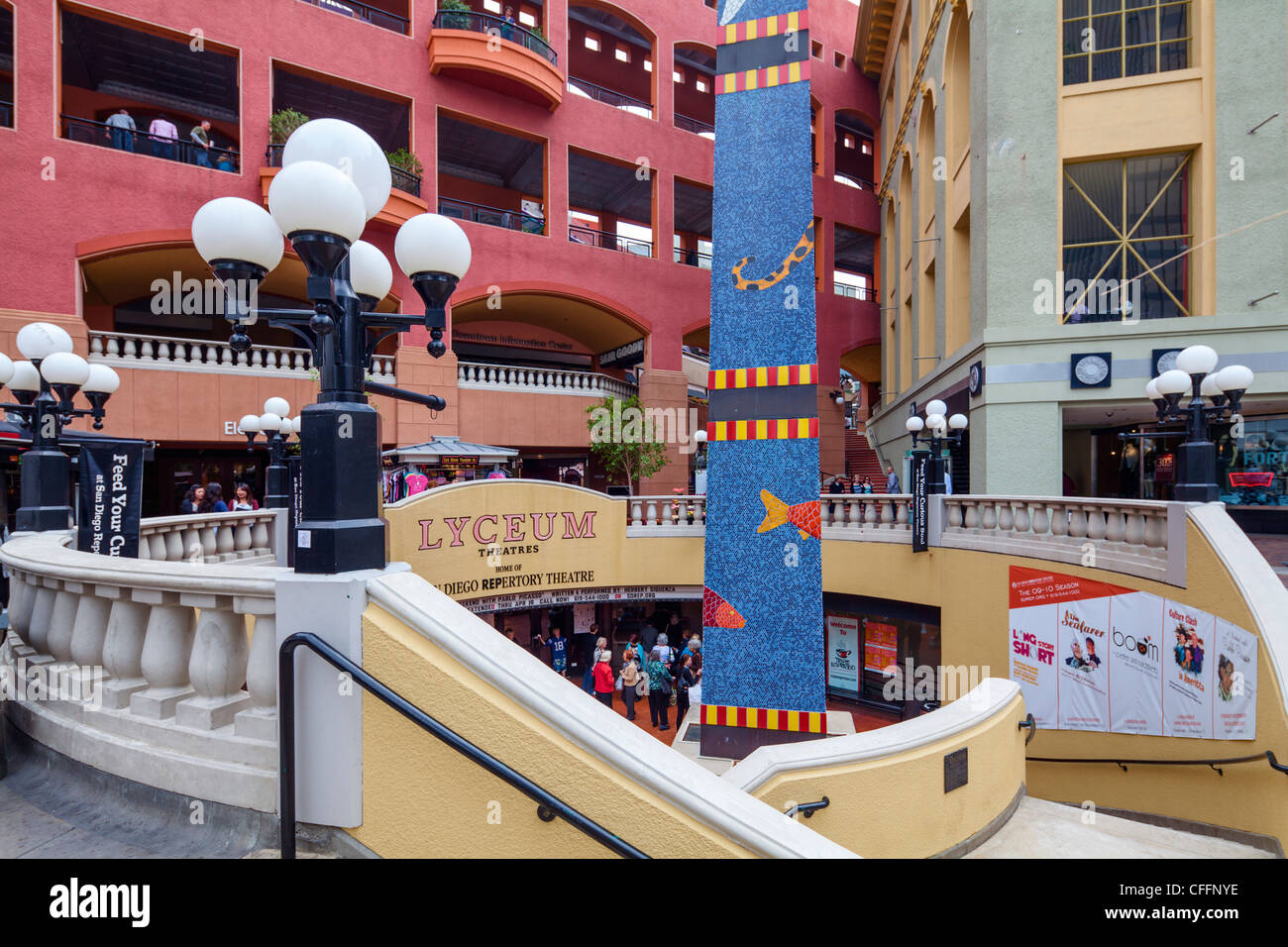 Lyceum Theatre, Horton Plaza, San Diego Stockfoto