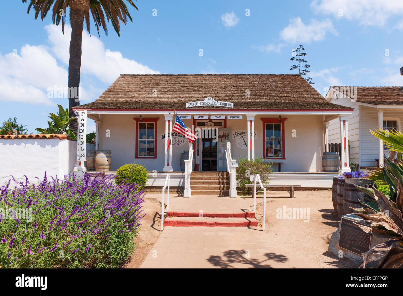 Casa de Pedrorena de Altamirano Old Town San Diego Stockfoto