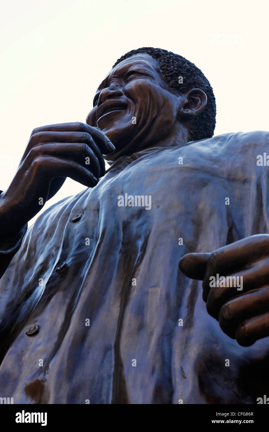 Nelson Mandela Figur, Johannesburg Südafrika Stockfoto
