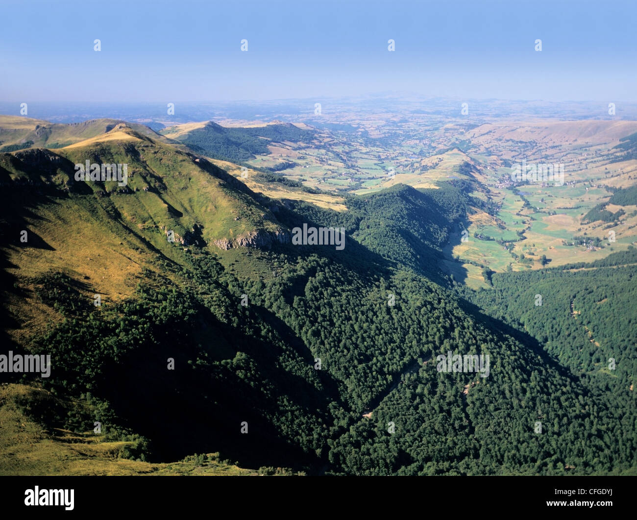 Auvergne-Massivs Zentralfrankreich Stockfoto