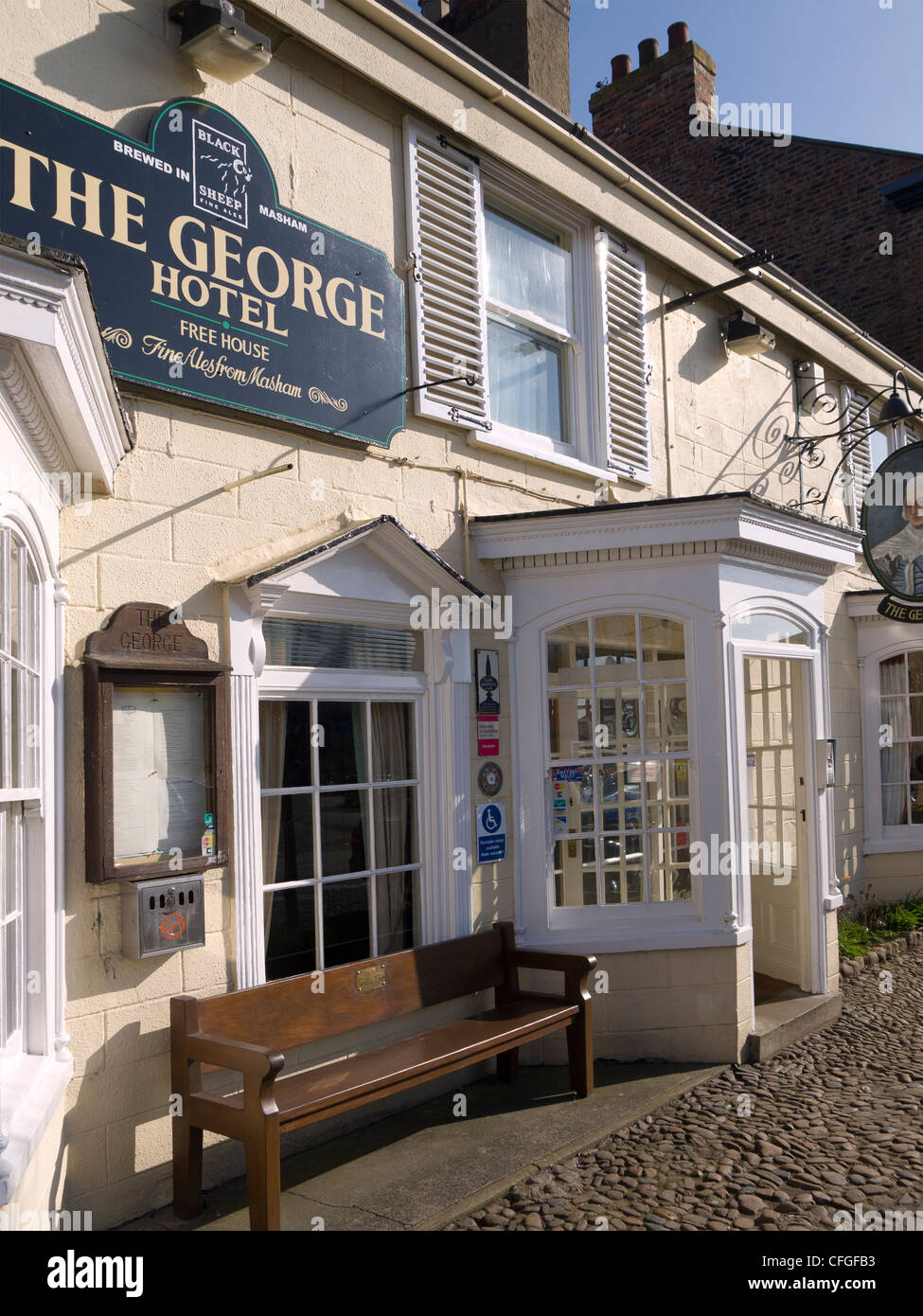 Goerge Hotel früher ein 18C Coaching Inn Market Square Easingwold North Yorkshire England Stockfoto