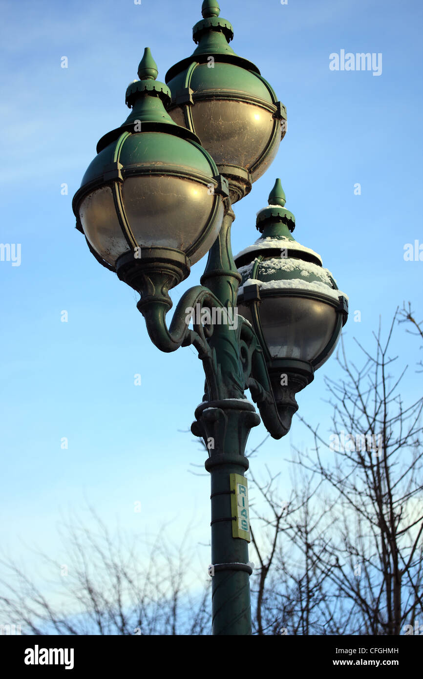 Alten viktorianischen Lampe Architektur in Glasgow Schottland Stockfoto