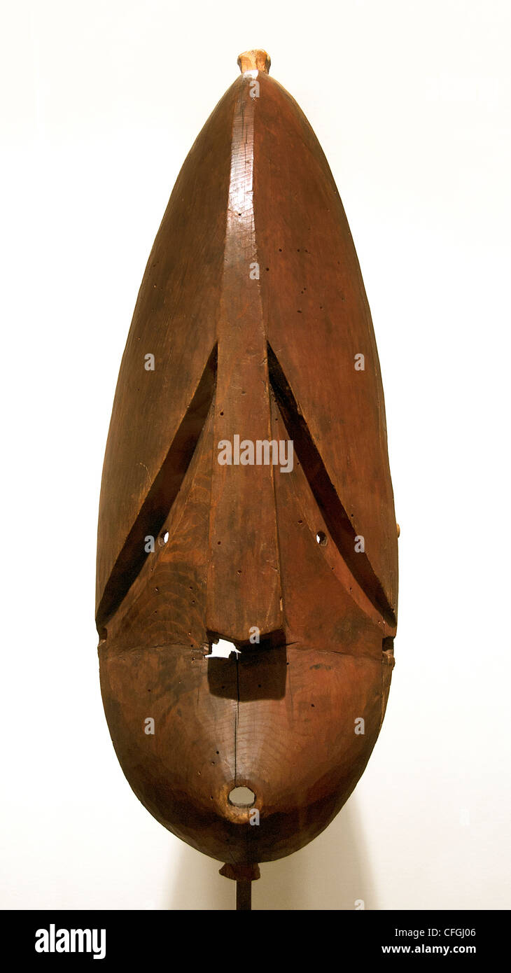 Maske Skulptur Koniag 19 ersten halben Jahrhundert südlichen Alaska American Amerika Vereinigte Staaten USA Stockfoto