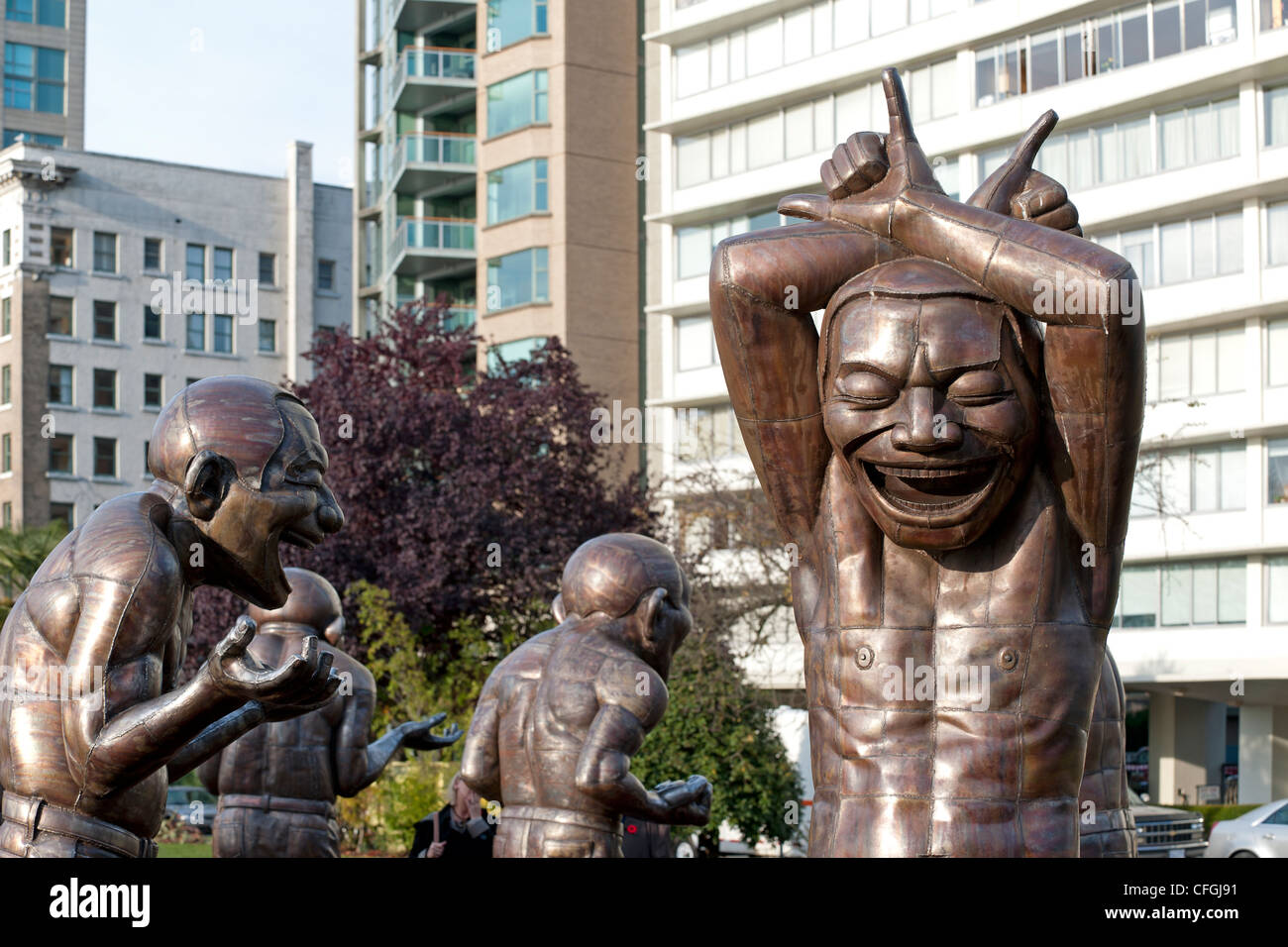 Vancouver Biennale, Kunst im öffentlichen Raum Ausstellung in Morton Park Stockfoto