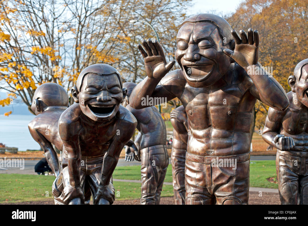 Vancouver Biennale, Kunst im öffentlichen Raum Ausstellung in Morton Park Stockfoto