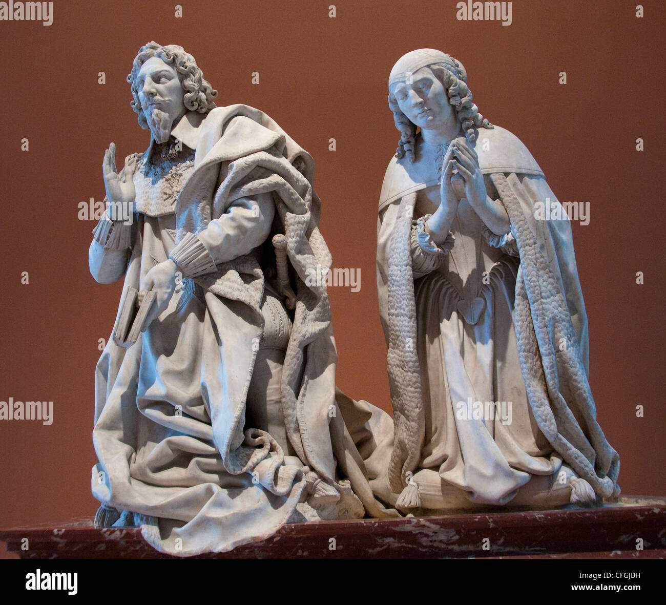 Herzog Charles De La Vieuville Frau Grab 1663 - Tombeau du Duc Charles De La Vieuville Femme Marie Bouhier - Gilles Guérin Stockfoto