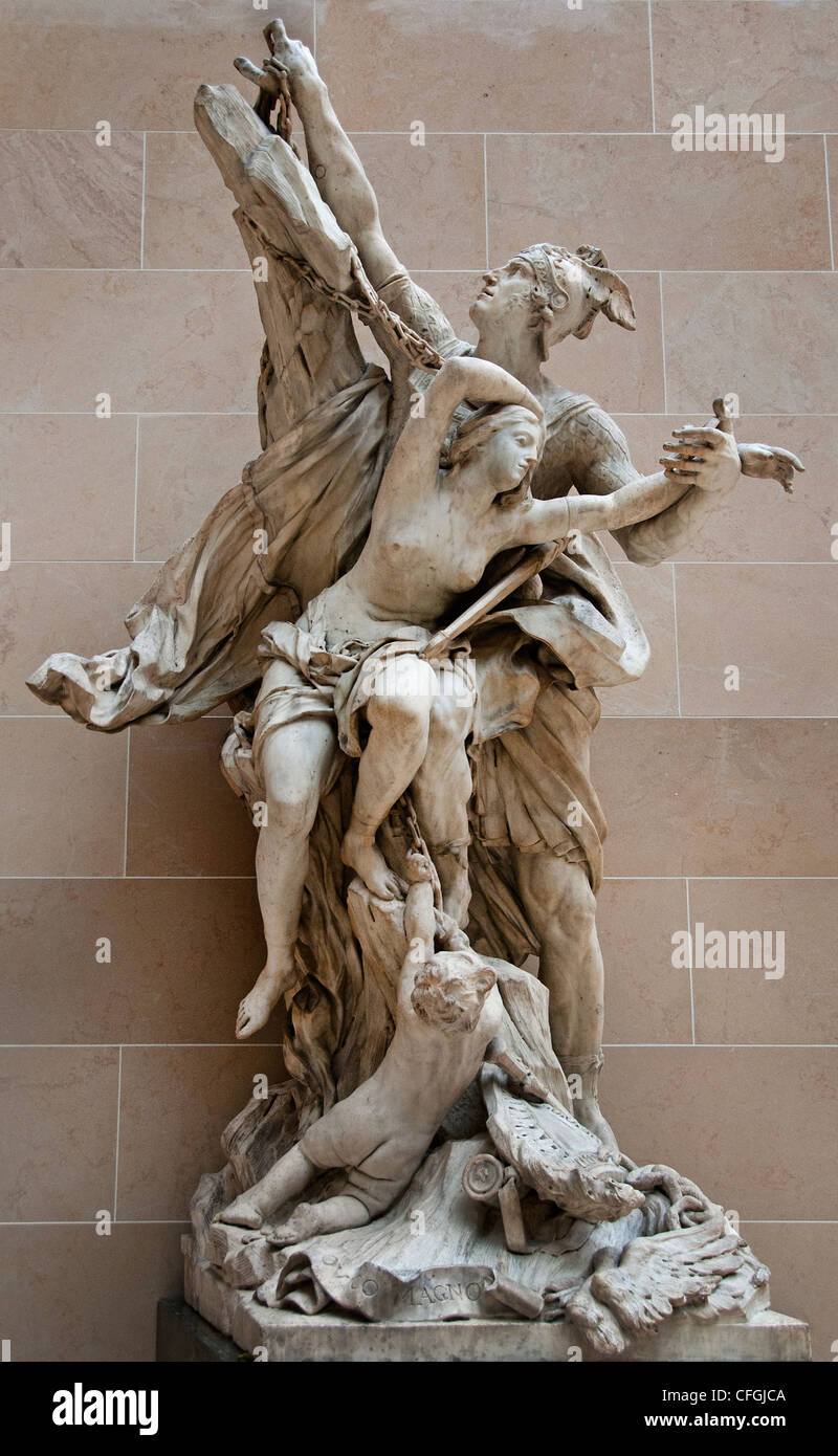 Persee et Andromede - Perseus und Andromeda Pierre Huguet Frankreich Französisch Stockfoto