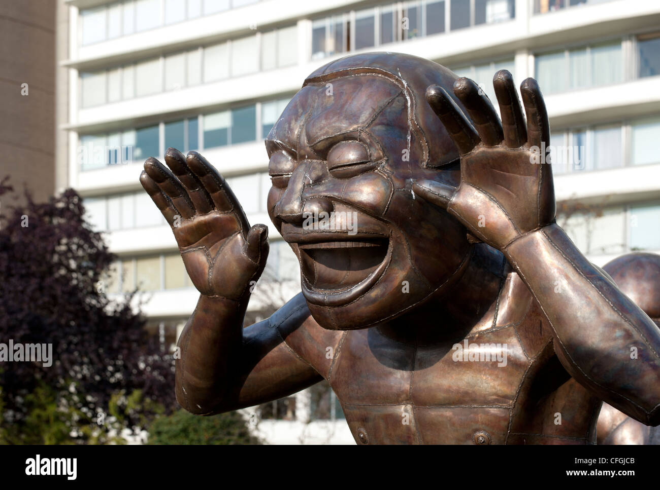 Vancouver Biennale, Kunst im öffentlichen Raum Ausstellung in Morton Park Stockfoto